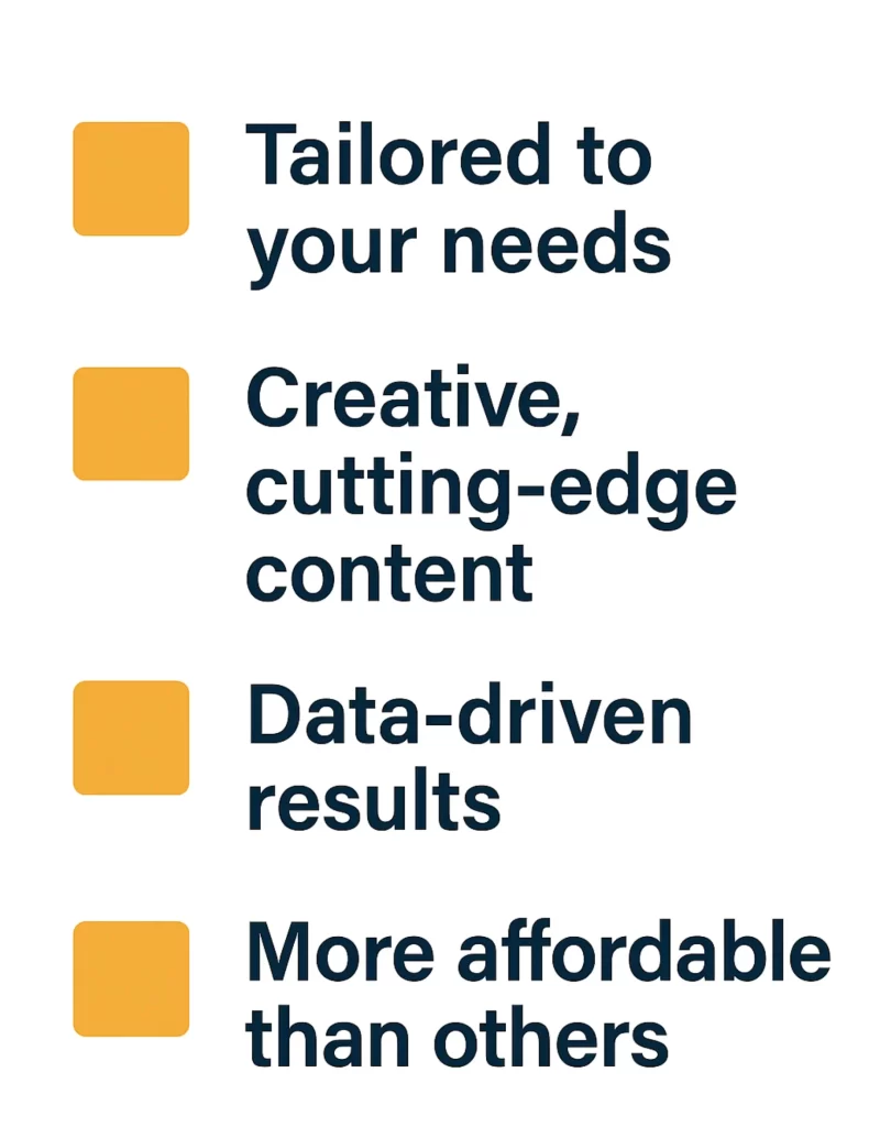 This infographic showcases Sunbelt Solutions’ approach to campaign consulting: tailored strategies, creative cutting-edge content, data-driven insights, and affordability that sets us apart from traditional firms.